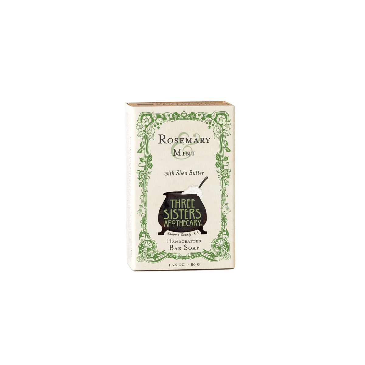 Three Sisters Apothecary 1.75 oz. Handcrafted Bar Soap (Rosemary & Mint)