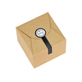 Small Brown Gift Boxes with Stickers, 10 Pack, 4.75 Inch