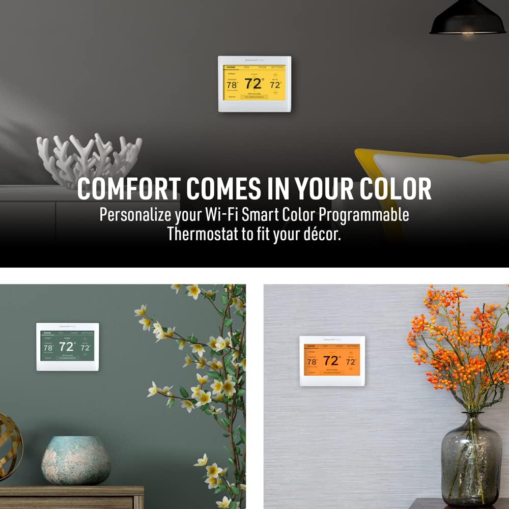 RTH9600WF Smart Color Thermostat ENERGY STAR Wi-Fi Programmable Touchscreen Alexa Ready - C-Wire Required | RTH9600WF