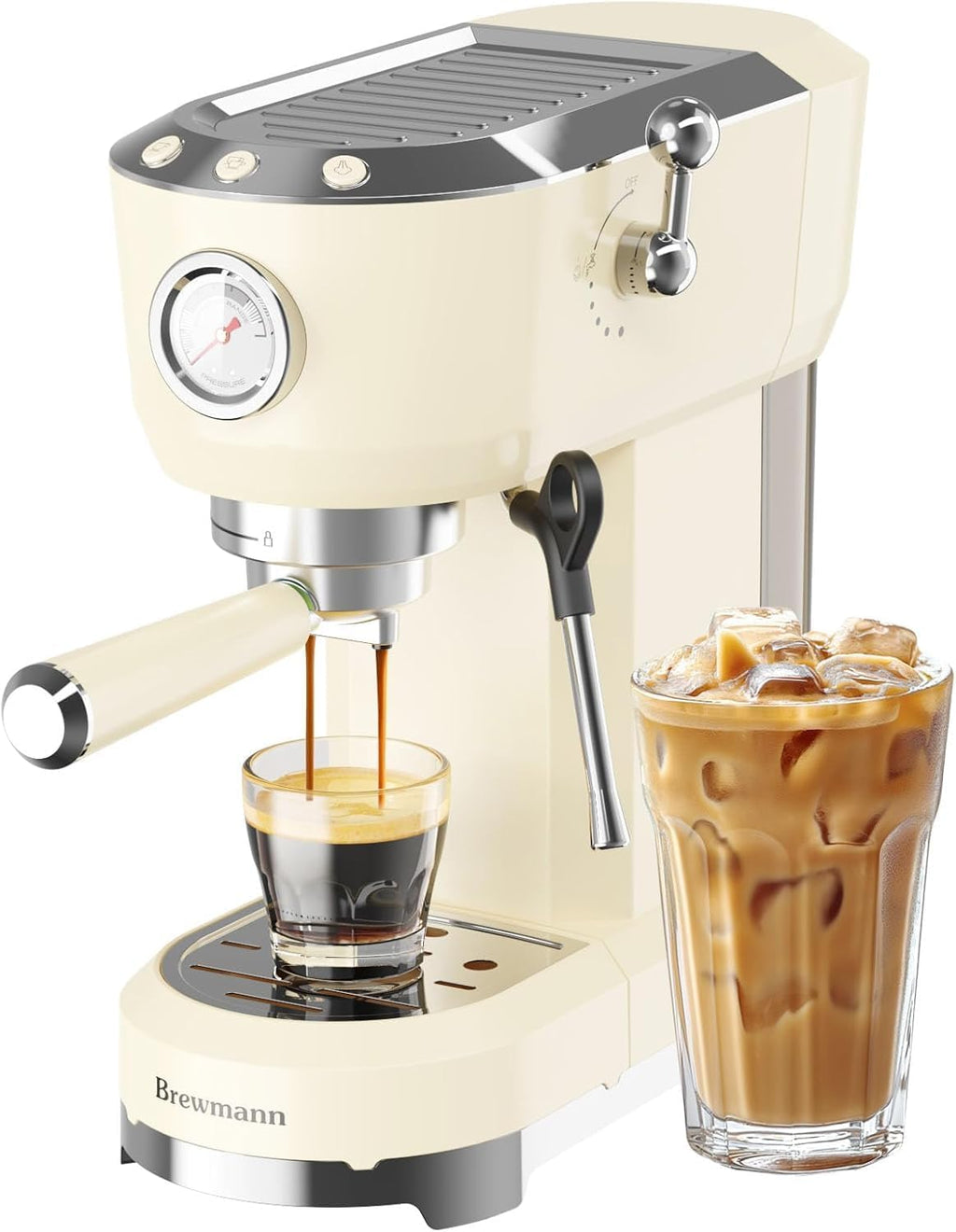 Espresso Machine 20 Bar, Latte and Cappuccino Machine with Steam Milk Frother, Fast Heating, Professional Espresso