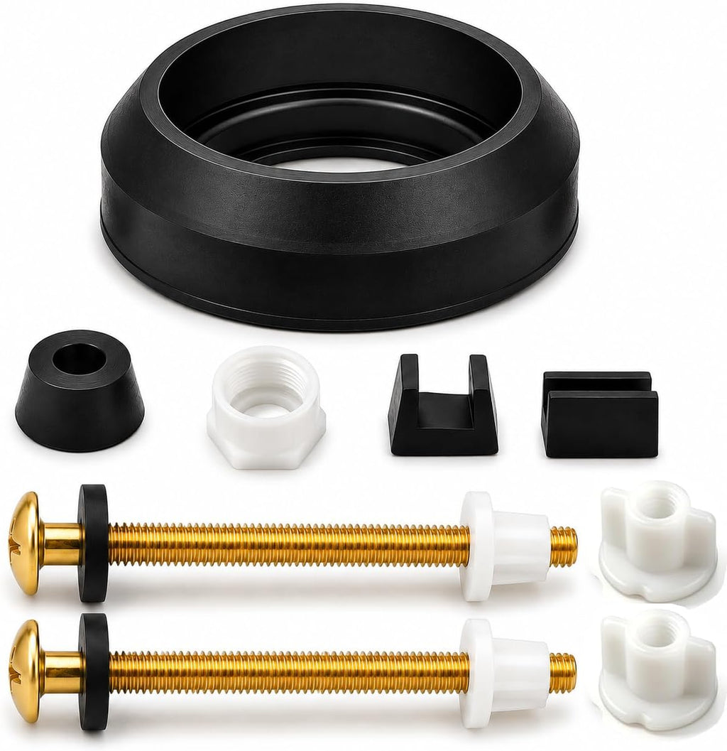 99-660 Tank to Bowl Bolt & Gasket Kit for Gerber 99-025 99-856 Toilets, Toilet Tank Bolts & Gasket Replacement Parts for Gerber Toilet Tank to Bowl Gasket AV2889X WS2889X LS28890