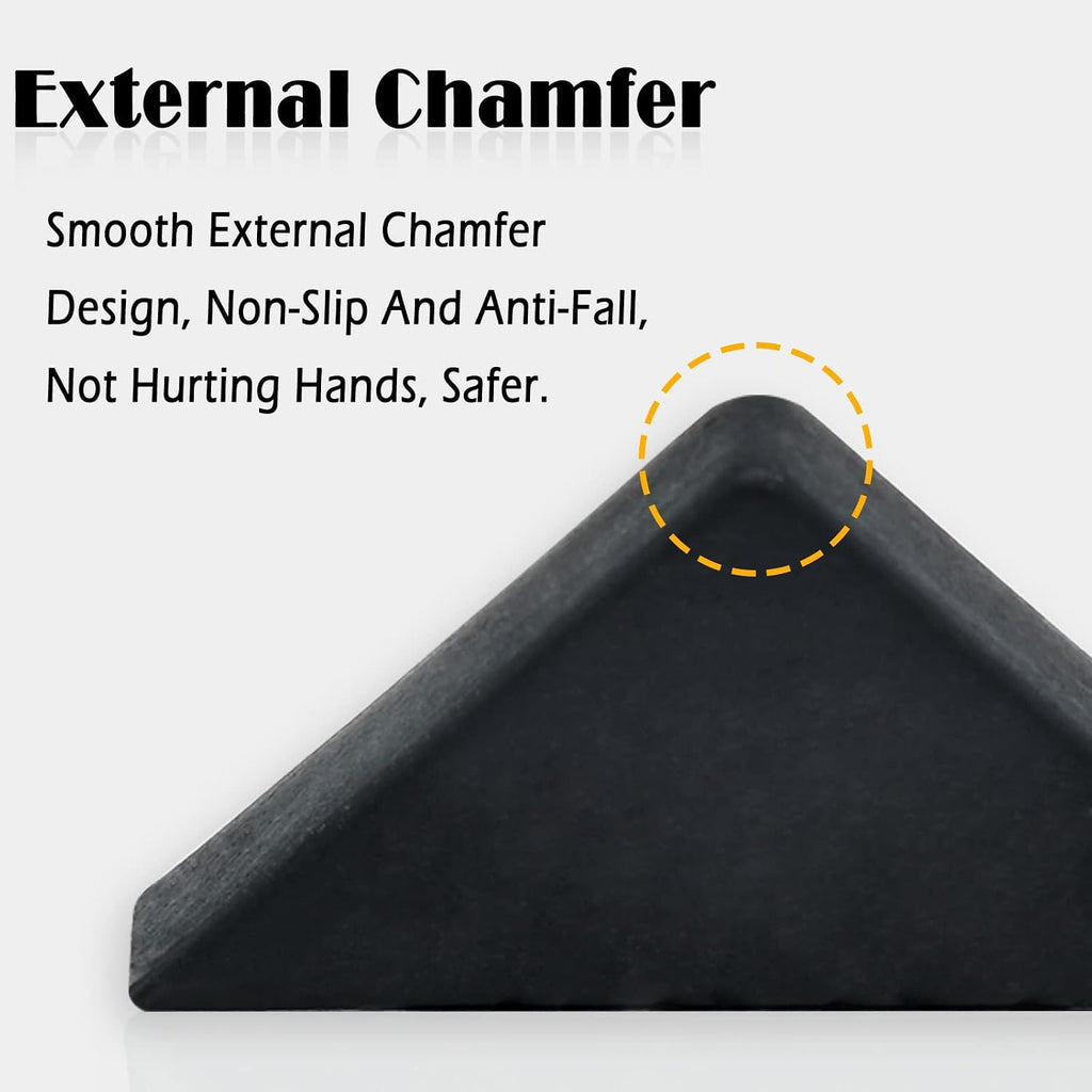 6mm(1/4inch) Black Triangle Shape Plastic Glass Corner Protector,Collision-Proof Right-Angle Plastic Corner Guard for