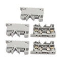 uxcell 5Pcs ASK1EN DIN Rail Mount Fuse Holder Terminal Block 500V 4mm2 Cable Gray