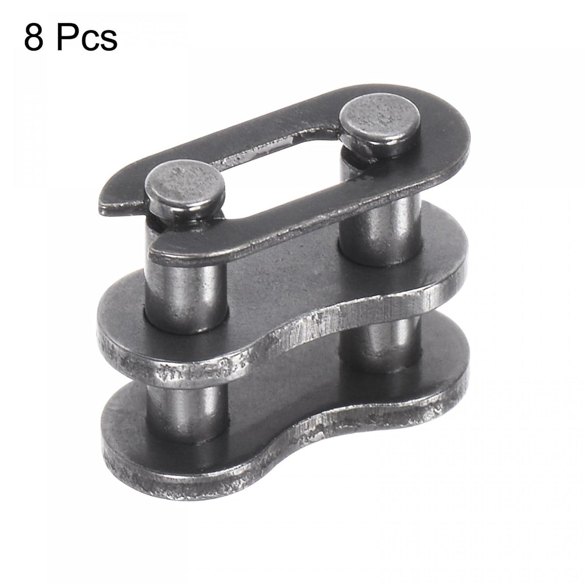 uxcell 8Pcs #25 Chain Master Connector Link Roller, 1/4" Pitch Carbon Steel, Standard Connecting Split Links for 04C Chain