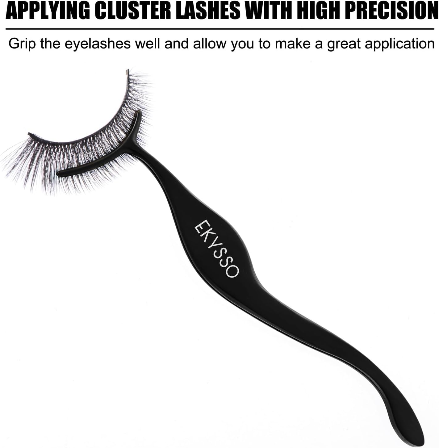 Lash Applicator Tool, 3-IN-1 Lash Cluster Tweezer for DIY Lashes | Lash Applicator Tweezers Kit, DIY Individual