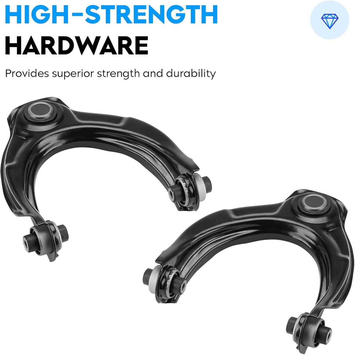Front Upper Control Arm w/Ball Joint for Honda Accord 2008-2012, Acura TL & TSX 2009-2014, Left & Right, 2Pcs Suspension Kit K620614 K620615
