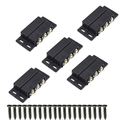 5Sets Magnetic Reed Switch, Magnetic Door Switch/Magnetic Contact Switch/Normally Open Closed NC NO Door Alarm Window Security, for DC 5V 12V 24V Light (Black-B31)