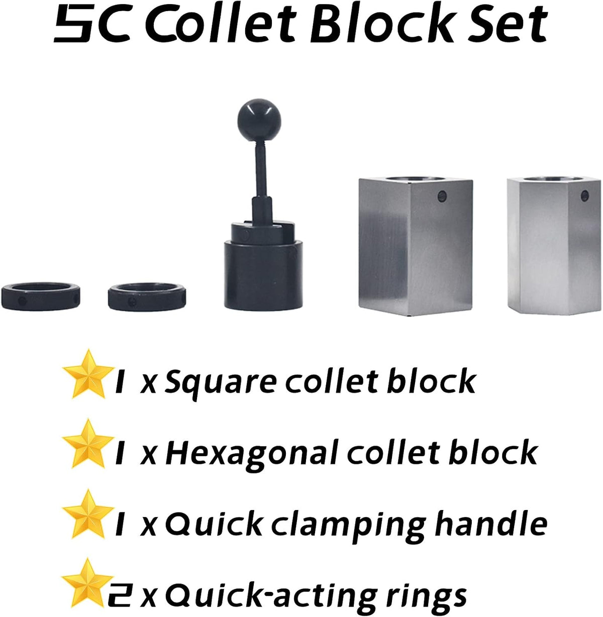 5C Collet Block Set Collet Holder, 5C-CB Collet Block Set