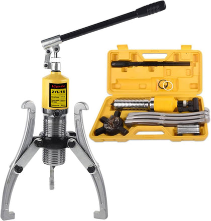 10 Ton Hydraulic Gear Puller Kit – 2 or 3 Jaws Bearing Hub Separator with Case for Hubs, Bearings, Gears