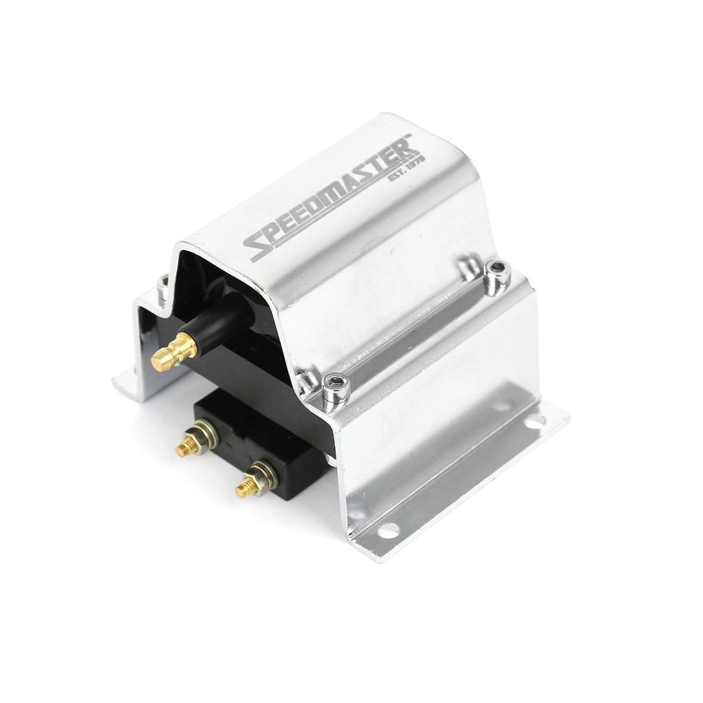 Speedmaster PCE382.1007.07 Universal 12V High Output External Male E-Core Ignition Coil - Chrome
