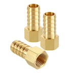 HARFINGTON 3pcs 1/2" to 1/4" NPT Female Brass Hose Barb Fitting Mender