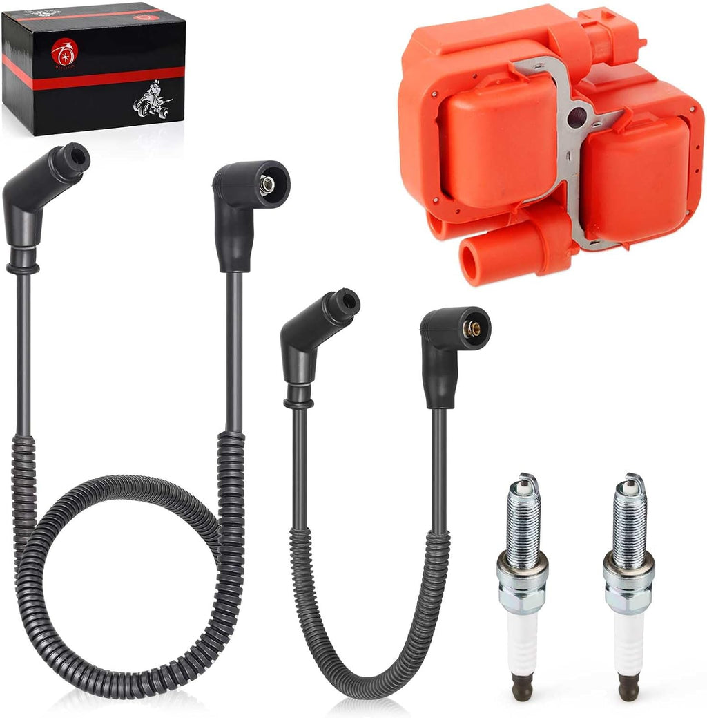Ignition coil & Spark plug w/Wire Cap for Can-Am Maverick Max 1000 1000R
