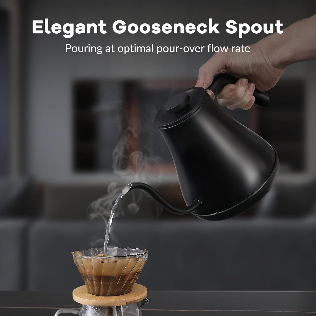 Electric Kettle Gooseneck Pour Over Kettle ±1℉ Temperature Control Quick Heating Water Boiler for Coffee & Tea &
