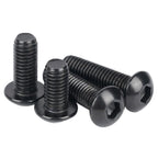 M3 x 14mm(50 Pack) Button Head Hex Socket Cap Screws Bolts, Hex Drive Bright Finish Fully Machine Thread, Corrosion Resistant Black Oxide 304 Stainless Steel 18-8 Screws