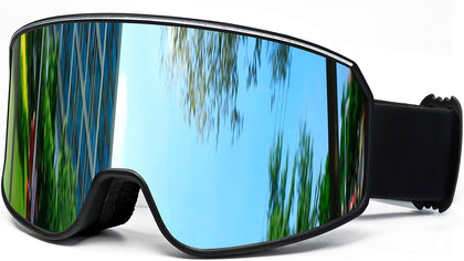 OTG Ski Goggles, Anti-Fog Snowboard Goggles for Men Women Youth | UV Protection Windproof helmet compatibility
