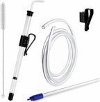 14" Auto Siphon with Bottling Wand 3/8" Racking Cane for Wine Making | 5.5FT Food Safe Silicone Tubing, Effortless