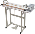Heat Sealing Machine, 22.83" Foot Pedal Impulse Sealer, 0.2-2.5S Fast Heating, 0.024In Width & Adjustable Heating