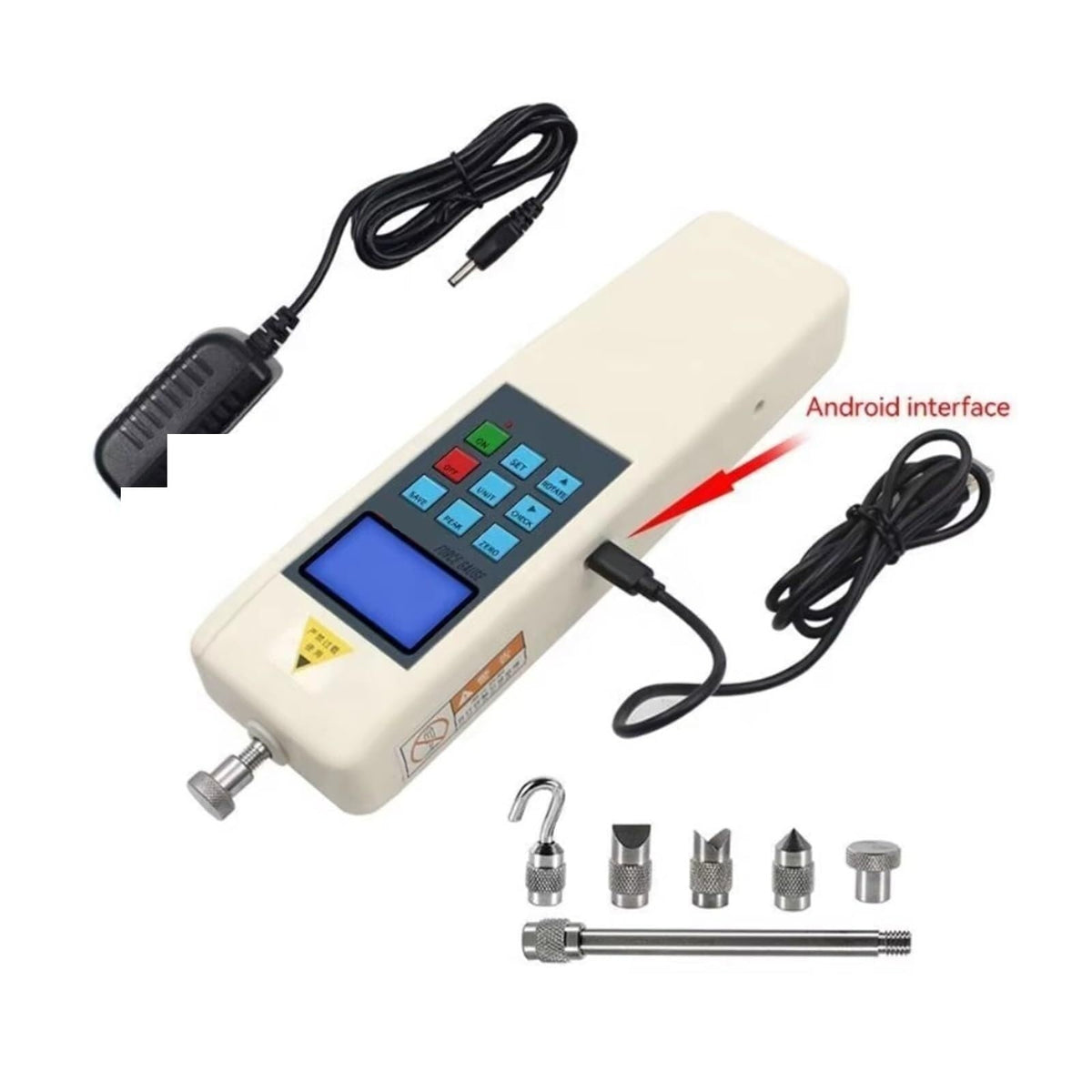 Torque Meter, 500N Digital Push Pull Force Gauge USB Interface