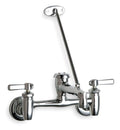 Chicago Faucets 897 Wall Mounted Utility/Service Faucet with Lever Handles - Commercial Grade - Rough Chrome