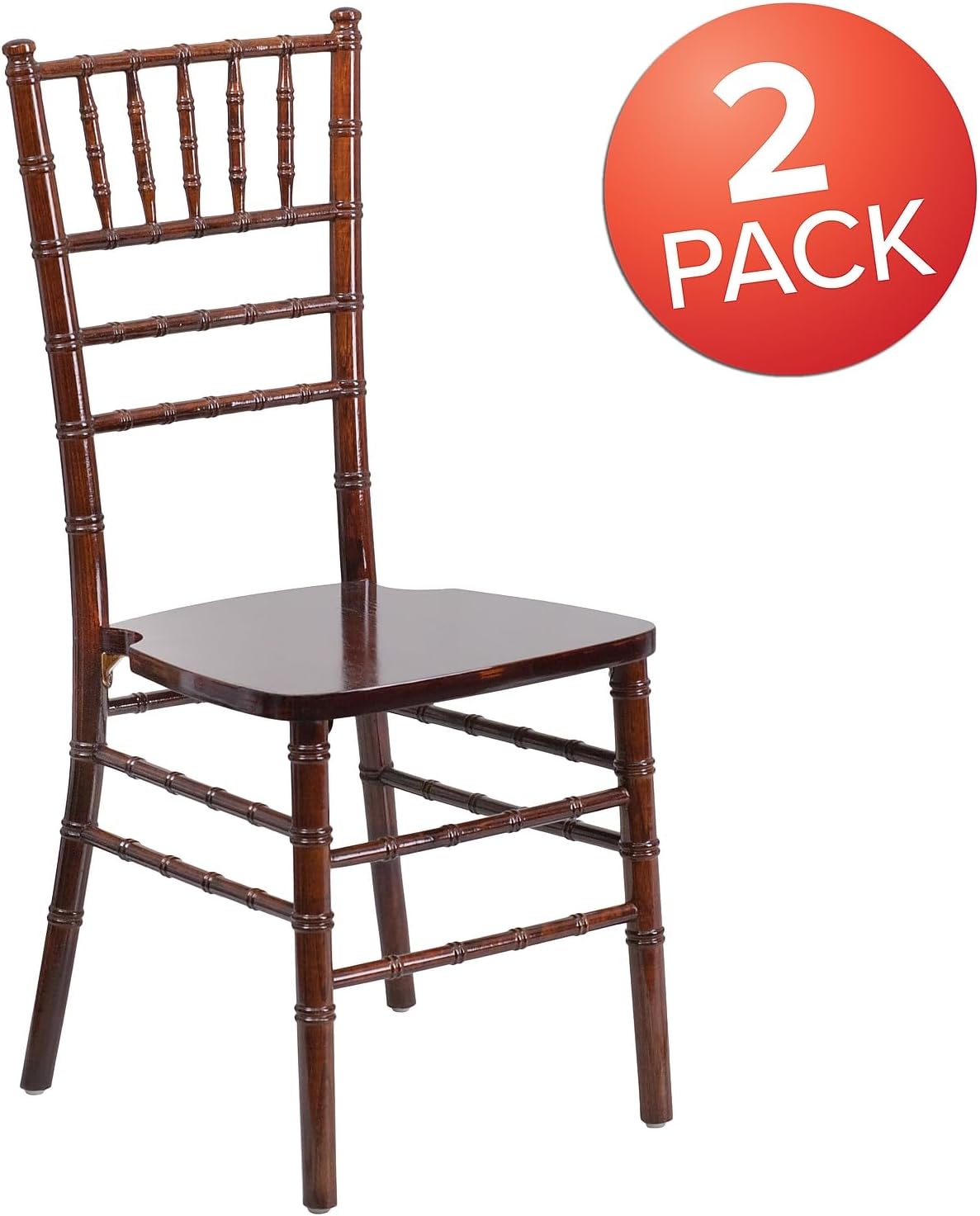 2 Pack HERCULES Series Fruitwood Chiavari Chair