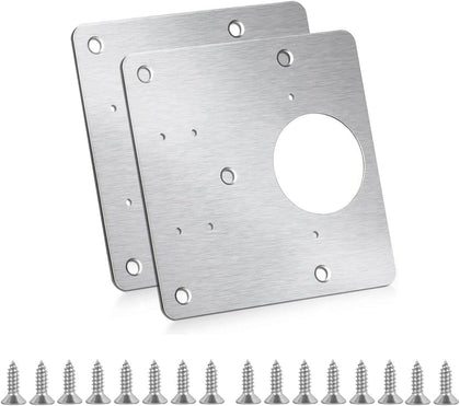 Cabinet Hinges Repair Plate,Stainless Steel Hinge Repair Brackets Kit,Kitchen Cupboard Door Hinge Repair Plate Kit