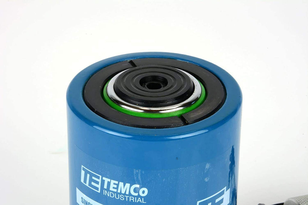 TEMCo 20 Ton Hydraulic Cylinder 2" Stroke Single Acting 10,000 PSI – Machinery, Foundation Support & Construction