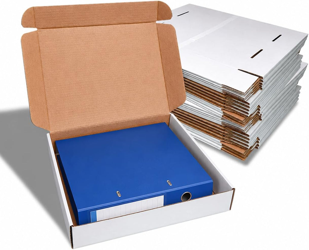 Corrugated Shipping Boxes 9x6x2Inches, 60Pack Kraft Cardboard Literature Mailers, Durable Small Business Mailing