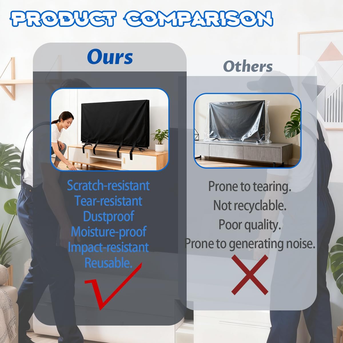 TV Moving Box Protector 70-75in