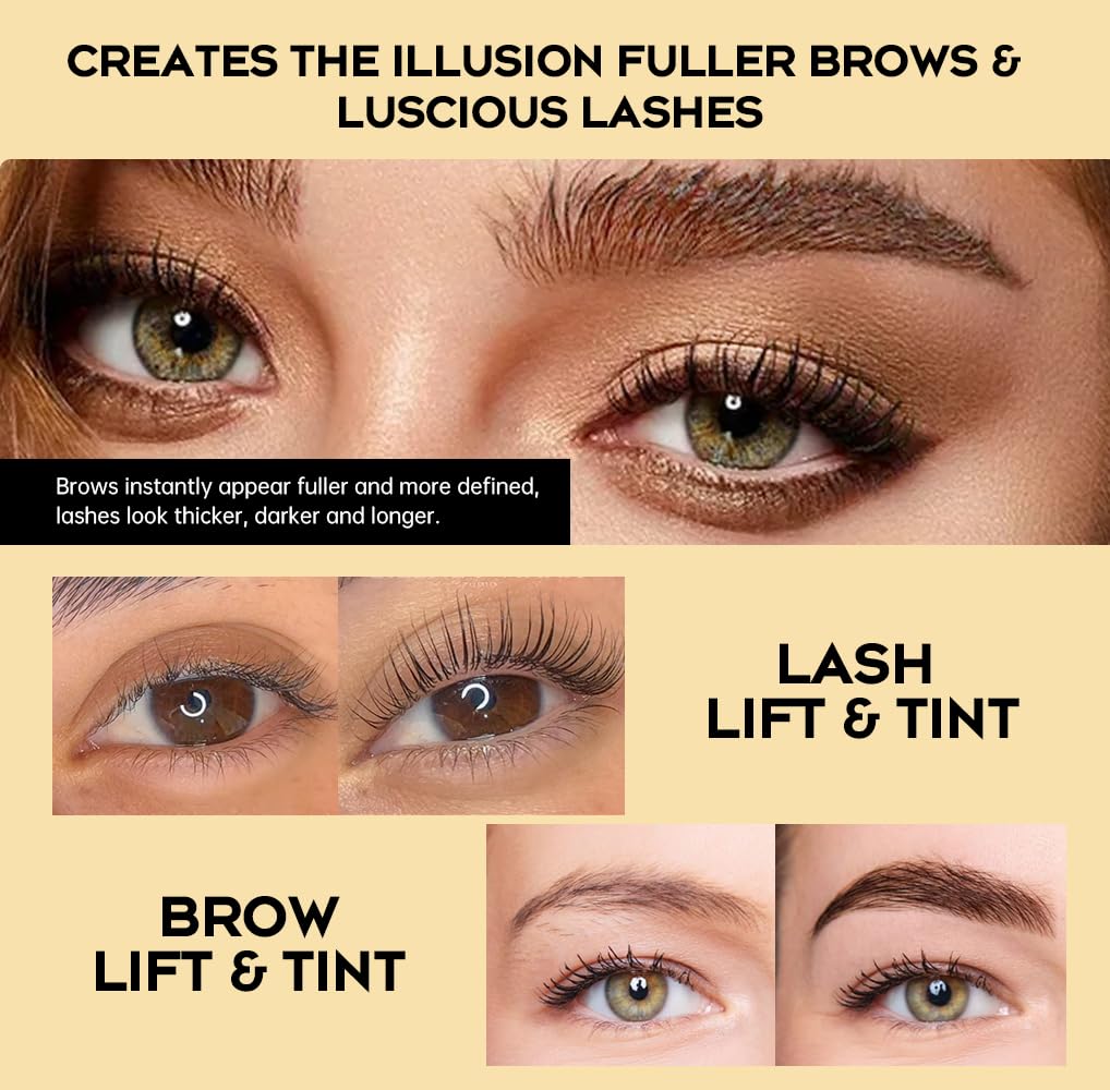 Lash Lift and Black Color Kit Brow Lamination Kit Black Eyelash & Eyebrow Set Eyelash Perm Kit With Detail