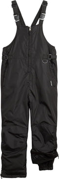 Kids Insulated Waterproof Snow Bib with Zip Cuff (5-18) | Warm Winter Ski Pants, Secure Fit Overalls for Girls and