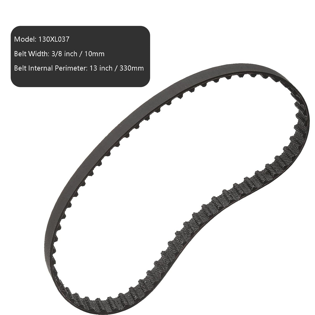 2Pcs 130XL Timing Belt, 65 Teeth, 10mm Width, Neoprene