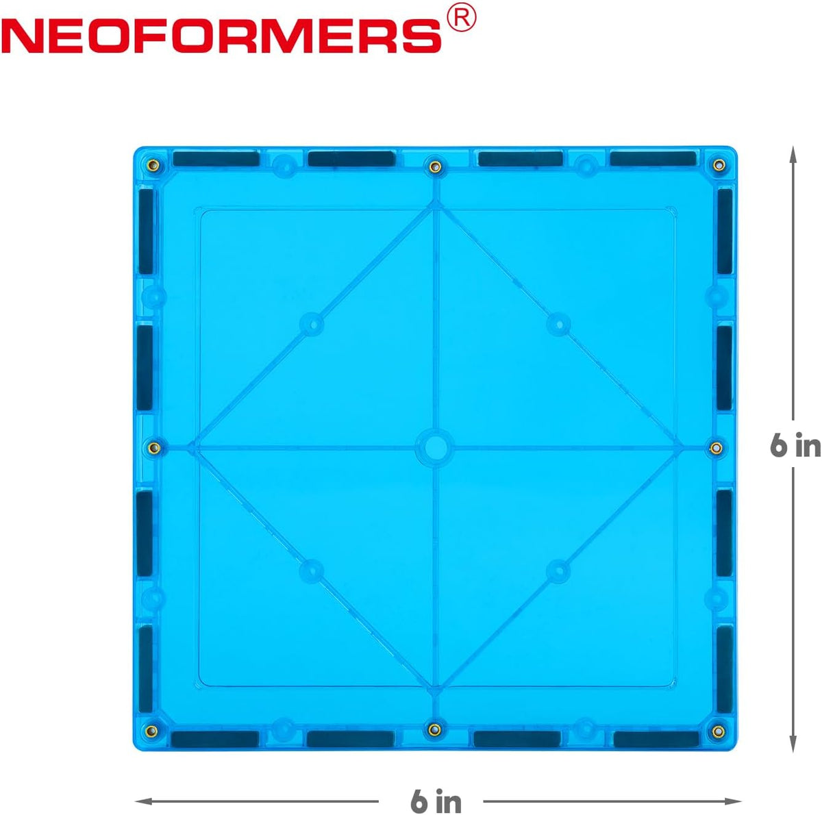 Large Magnetic Tiles 12PCS Square Magnetic Tiles Expansion Pack