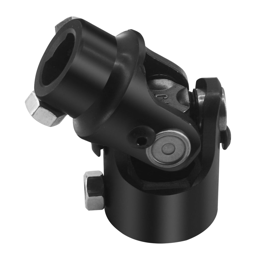 RABROPAR 1" DD X 3/4" DD Single Steering Shaft U Joint Coupler Black Steel Universal Coupling