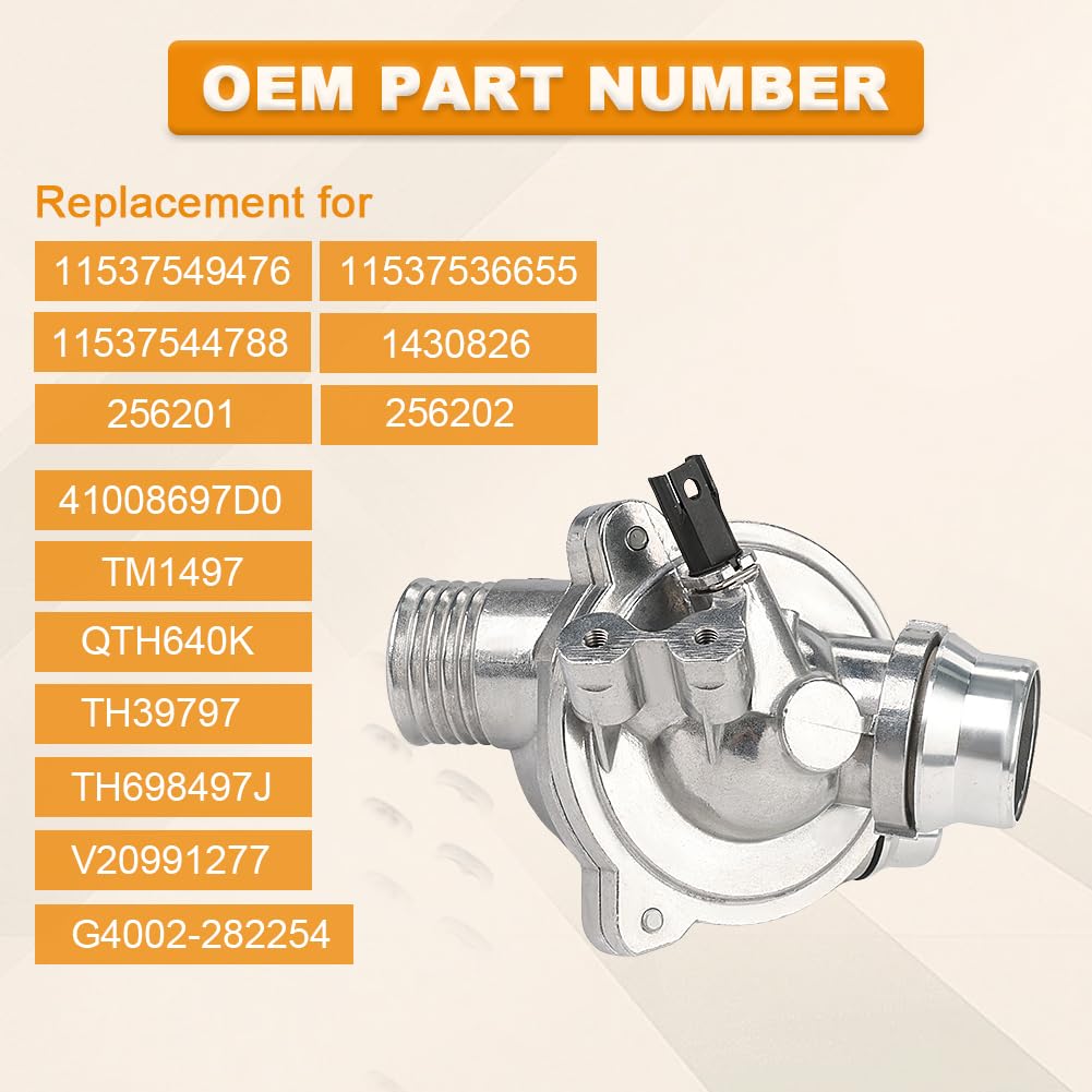 Coolant Thermostat Replace 11537549476 11537544788 Compatible with BWM E90