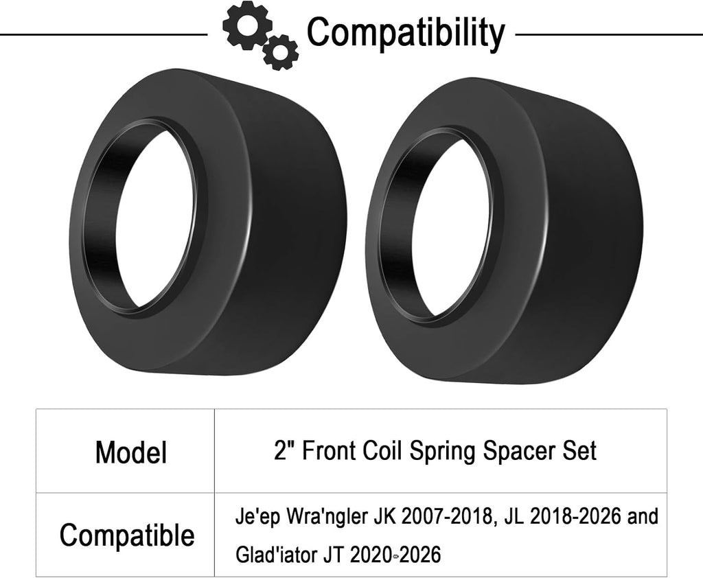 2" Front Spring Spacer Leveling Kit