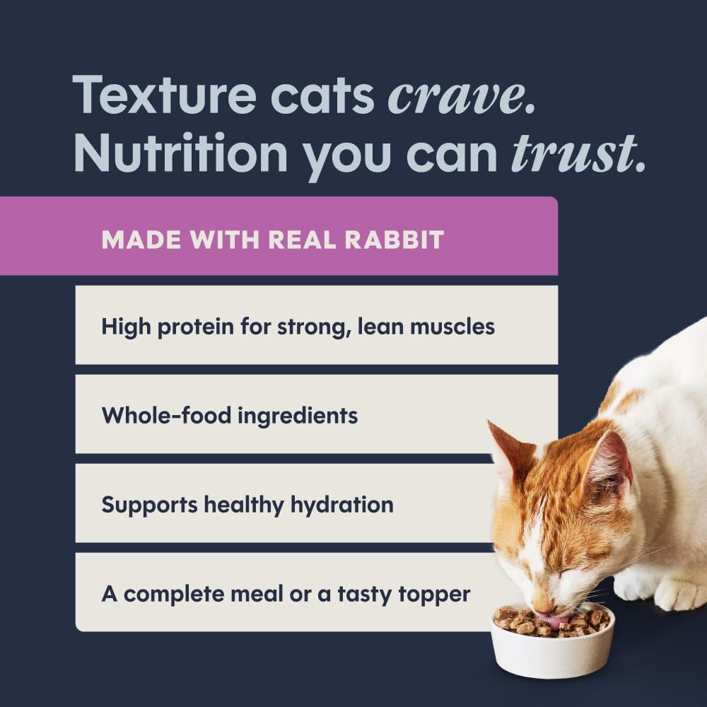 Flaked Entrees, Wet Canned Cat Food, Rabbit, 3 oz. (24 Count)