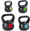 Hard Kettlebell Set, Strength Training Kettlebells Sets | Durable Concrete Core, HDPE Shell, Multi-Level Workout