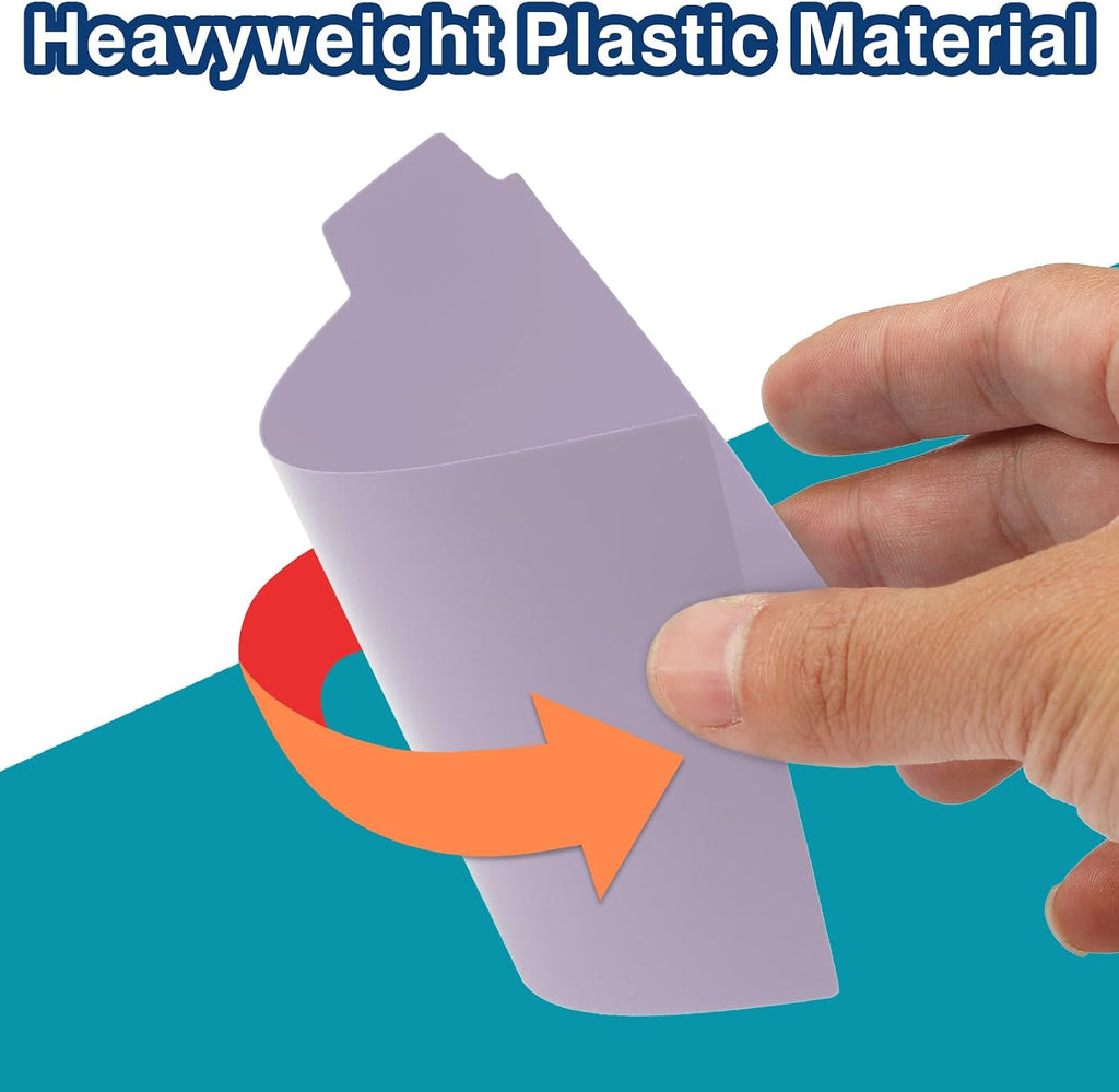3"x5" Plastic Index Card Dividers, Pastel Colors, 25 Pack | Heavyweight, A-Z, Made of Polypropylene, Alphabetical