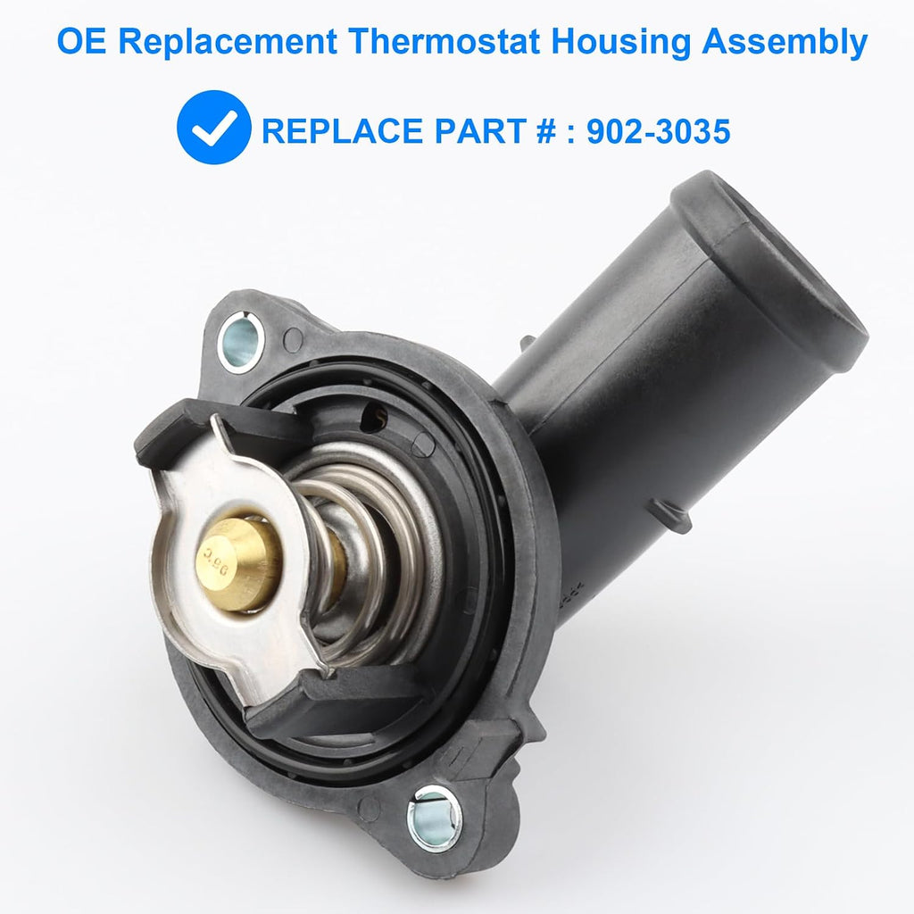 Thermostat Housing Assembly, Replace 902-3035 Compatible with Chrysler Dodge 3.6 3.6L - 2011-2022 Chrysler 300, 2011-2022 Challenger, 2011-2022 Charger, 2013-2017 Chrysler 300C