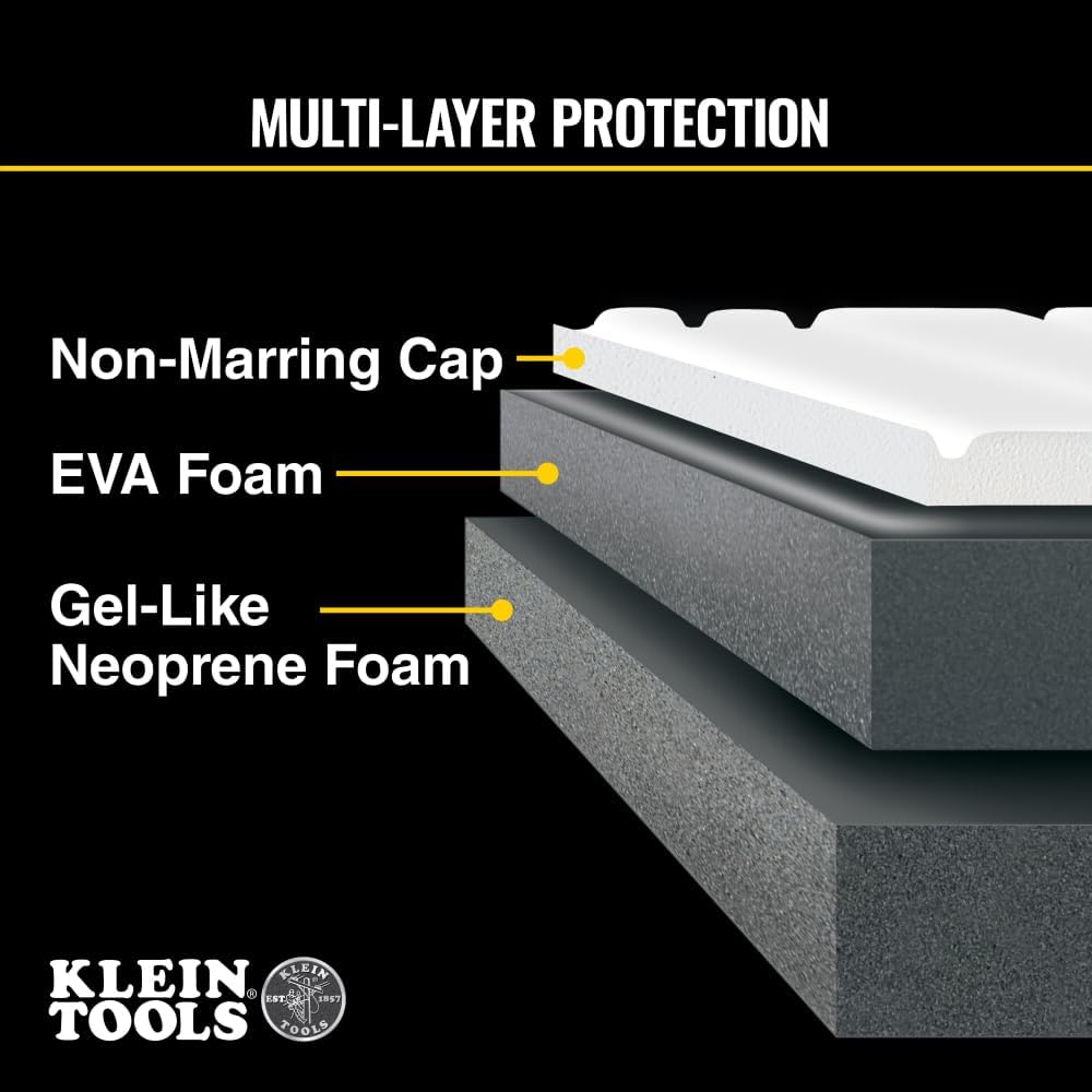 60846 Knee Pad for Men and Women, Non-Marring, Gel-Like Padding, Adjustable Straps, Great for Construction and Flooring