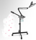 Professional 2-in-1 Facial Steamer, Ozone Face Steamer with 5X Magnifying Lamp Deep Cleaning Pore,Hot Mist Face