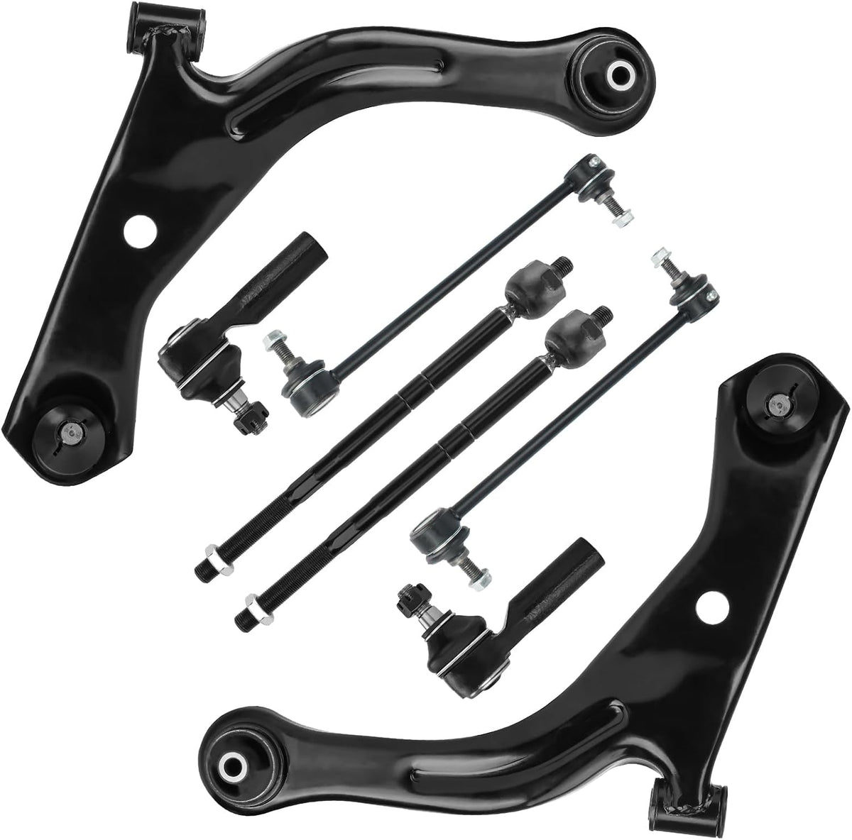 Front Lower Control Arms with Ball Joint Suspension Kit for Ford Escape, for Mazda Tribute, for Mercury Mariner 2005 2006 2007 2008 2009 (Not for Hybrid), 8pcs