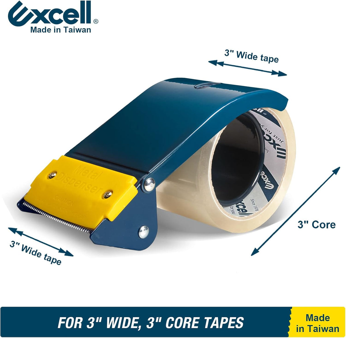 ET-366 Metal Handheld Tape Dispenser 3" Wide 3" Core