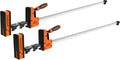 50-Inch Parallel Bar Clamps, 2-Pack Cabinet Master Bar Clamps | Heavy-Duty Wood Clamps, Clamps for Woodworking