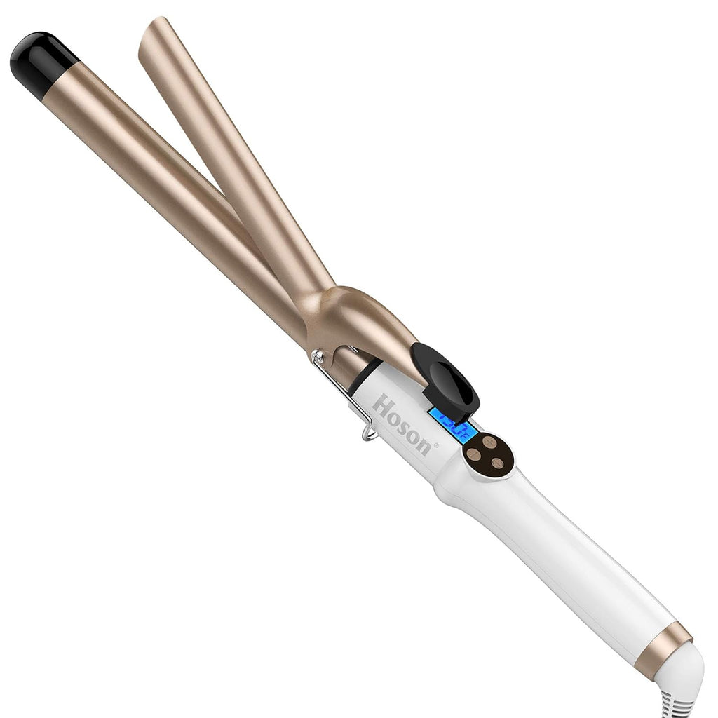 1 Inch Curling Iron Extra Long Barrel for Long Hair | Professional Ceramic Hair Styling Curler One Inch, Dual