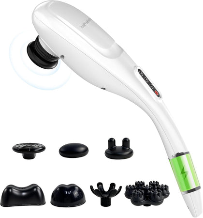 Cordless Back Massager for Shoulders, Waist, Legs, Rechargeable 3200mAh Battery, 5 Speed and 5 +2 Massage Nodes 5