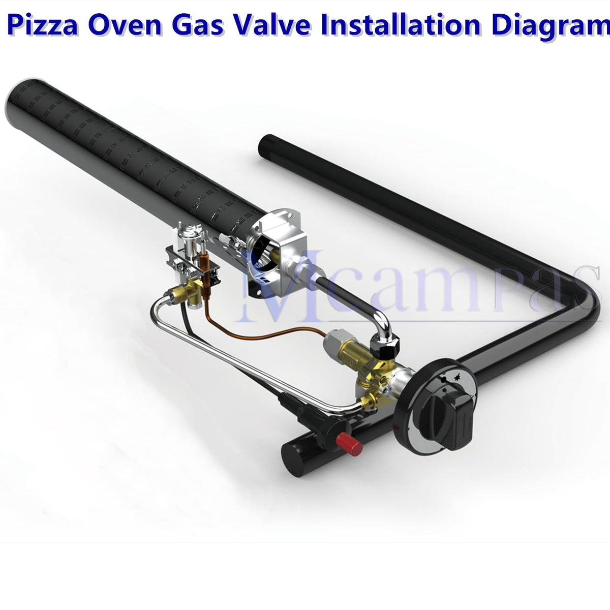 LP Gas Range Oven Safety Valve with Pilot Burner DIY Kit Assembly