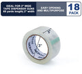18 Pack Heavy Duty Packing Tape, 2" x 65yd Per Roll, Total 1170yd