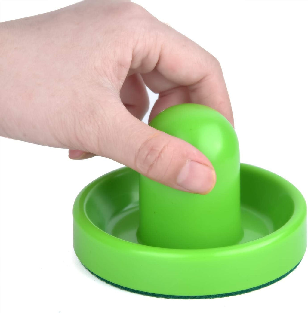 Air Hockey Pushers and Pucks, Air Hockey Paddles with Felt Bottoms, Goal Handles Paddles Replacement Accessories with