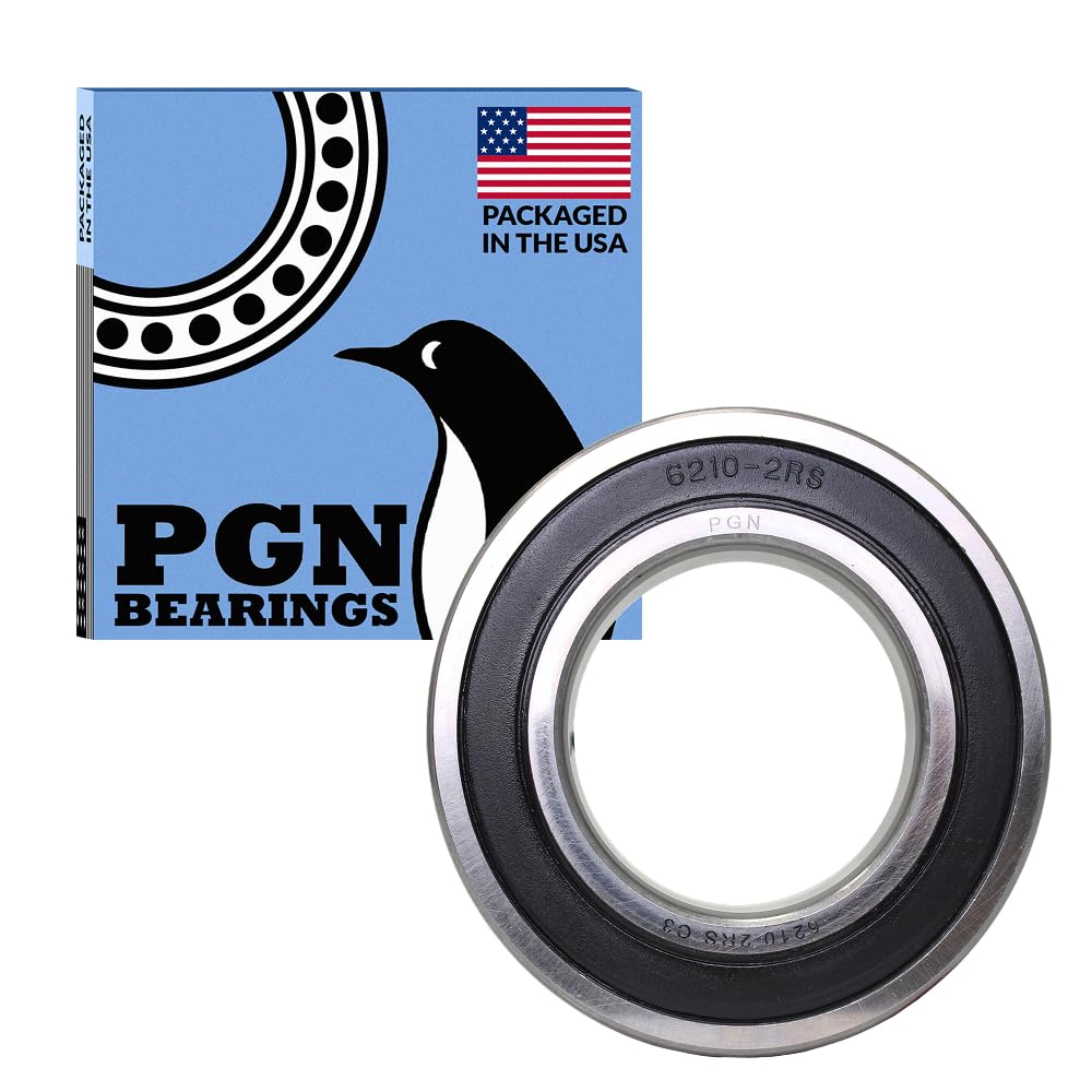 PGN 6210-2RS (1 Pack) Ball Bearing 50x90x20mm Chrome Steel Sealed